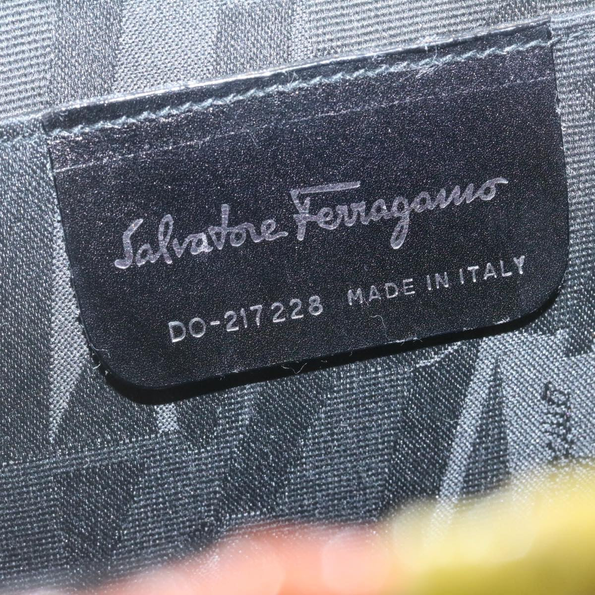 Salvatore Ferragamo INTRECCIATO Gancini Hand Bag Multicolor Auth 25306V