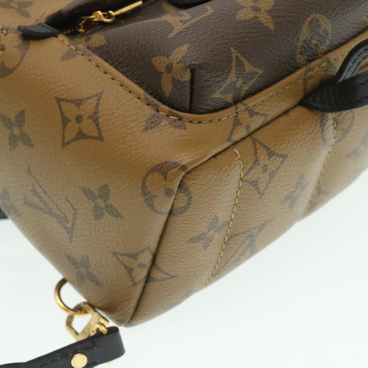 LOUIS VUITTON Monogram Reverse Palm Springs Mini Backpack M44872 LV Auth 25969A