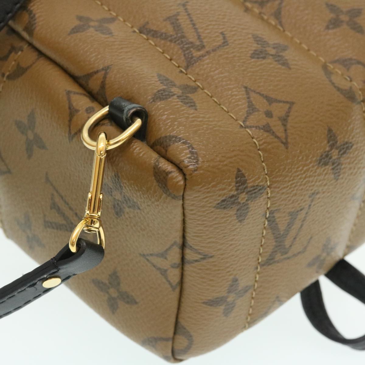 LOUIS VUITTON Monogram Reverse Palm Springs Mini Backpack M44872 LV Auth 25969A