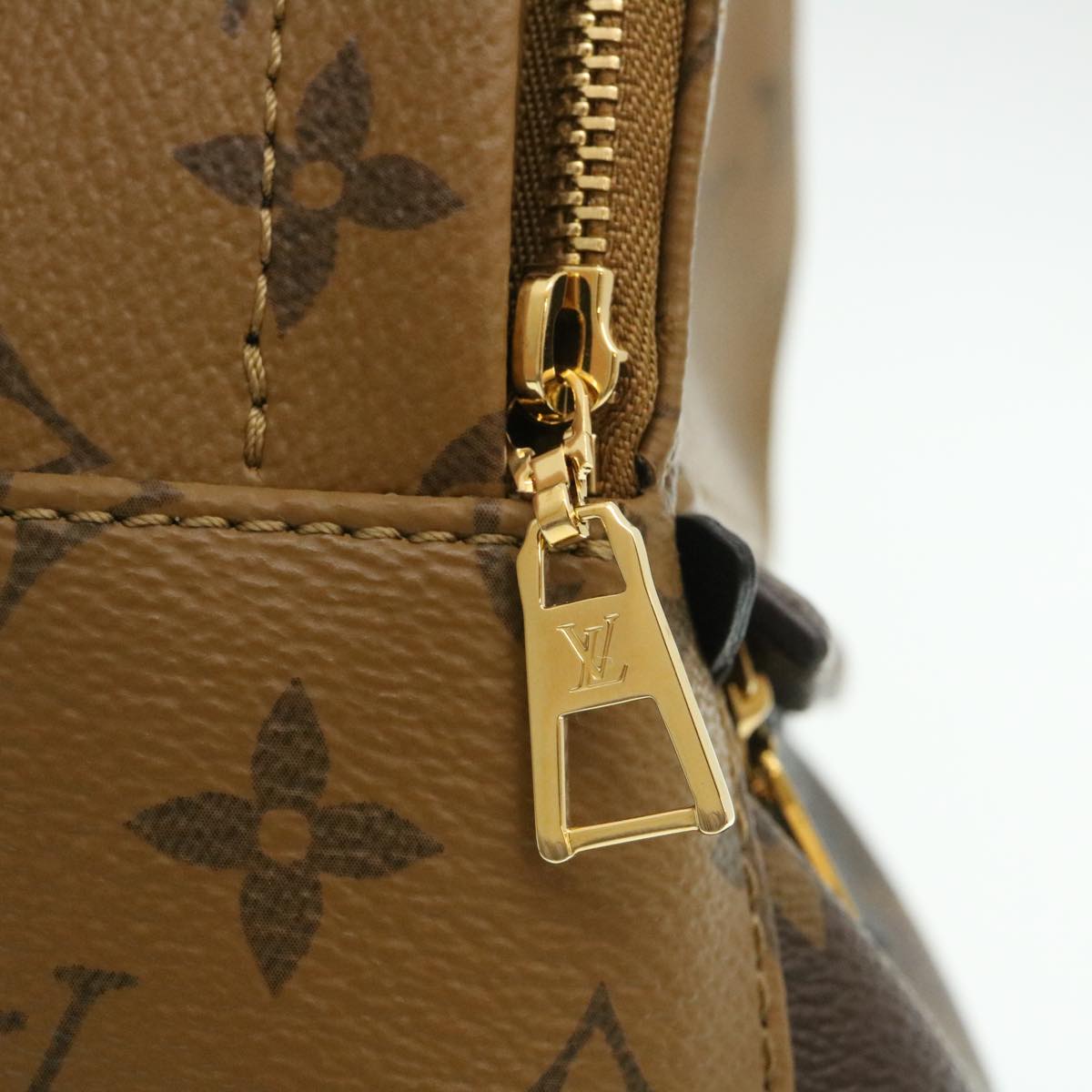 LOUIS VUITTON Monogram Reverse Palm Springs Mini Backpack M44872 LV Auth 25969A