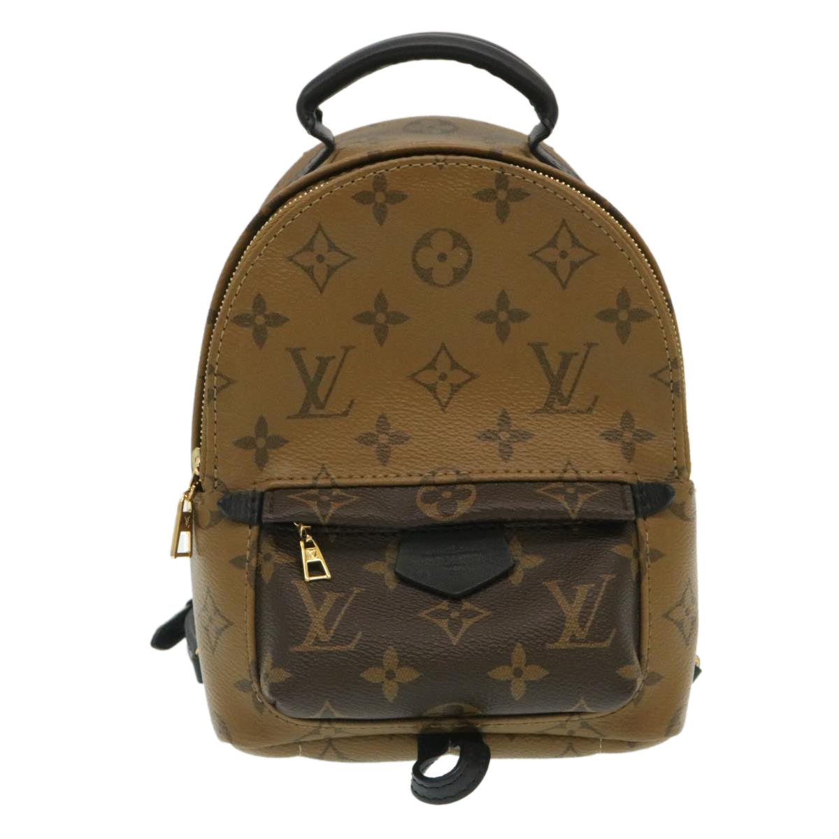 LOUIS VUITTON Monogram Reverse Palm Springs Mini Backpack M44872 LV Auth 25969A