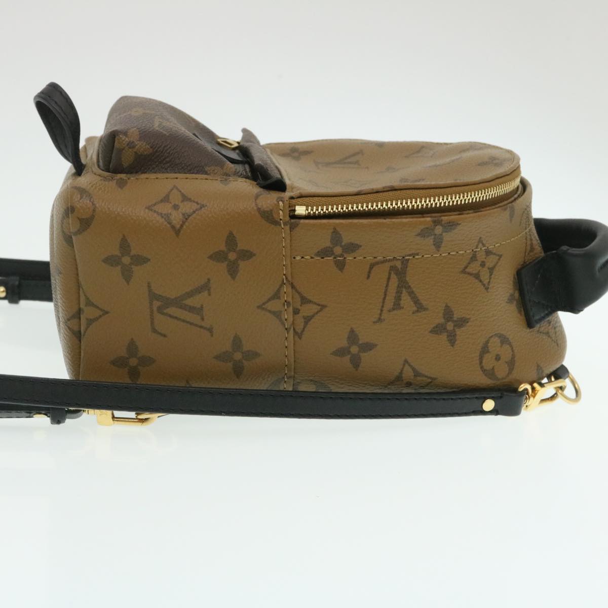 LOUIS VUITTON Monogram Reverse Palm Springs Mini Backpack M44872 LV Auth 25969A