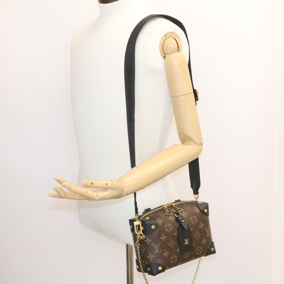 LOUIS VUITTON Monogram Petit Maru Suple 2Way Hand ShoulderBag M45571 Auth 26055S