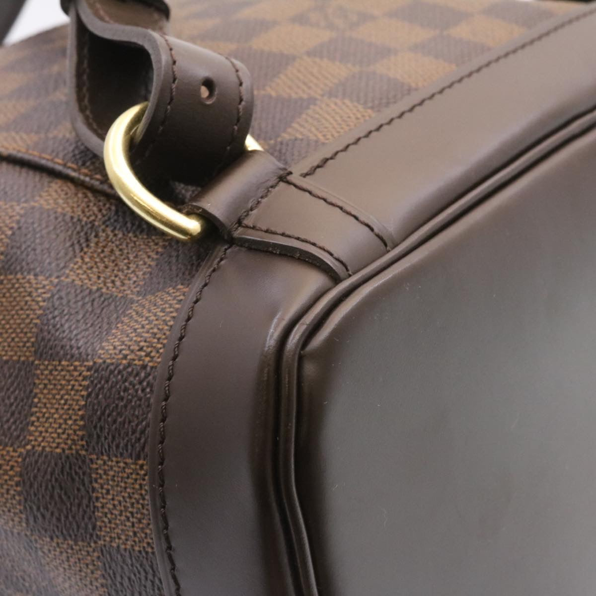 LOUIS VUITTON Damier Ebene Montsouris MM Backpack N51143 LV Auth 26498A