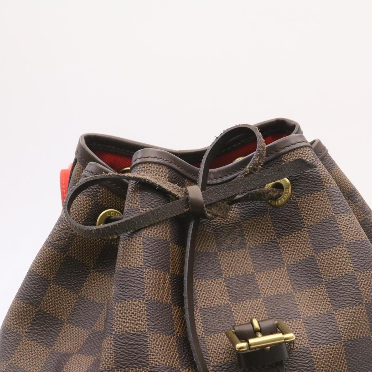 LOUIS VUITTON Damier Ebene Montsouris MM Backpack N51143 LV Auth 26498A