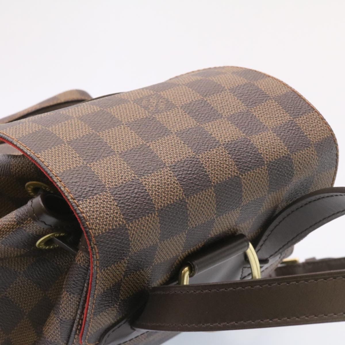 LOUIS VUITTON Damier Ebene Montsouris MM Backpack N51143 LV Auth 26498A