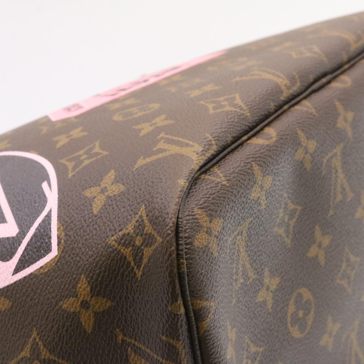 LOUIS VUITTON Monogram World Tour Neverfull MM Tote Bag M42844 LV Auth 26563A