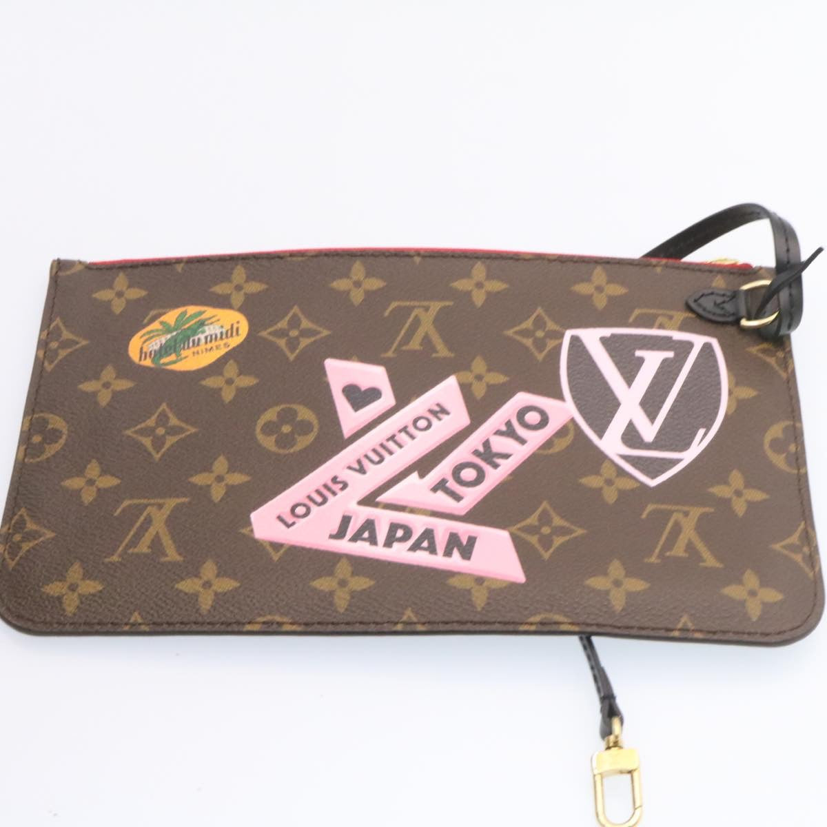 LOUIS VUITTON Monogram World Tour Neverfull MM Tote Bag M42844 LV Auth 26563A