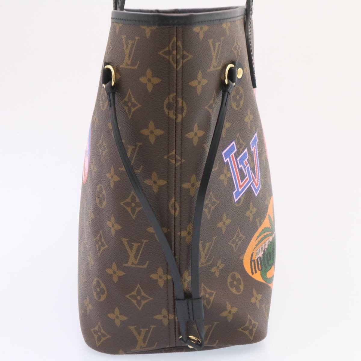 LOUIS VUITTON Monogram World Tour Neverfull MM Tote Bag M42844 LV Auth 26563A