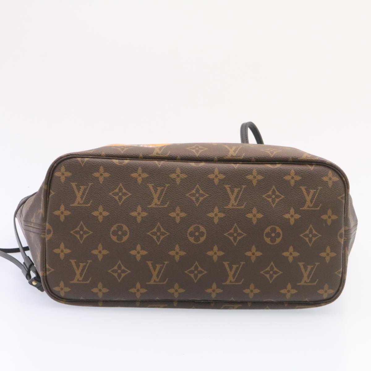 LOUIS VUITTON Monogram World Tour Neverfull MM Tote Bag M42844 LV Auth 26563A