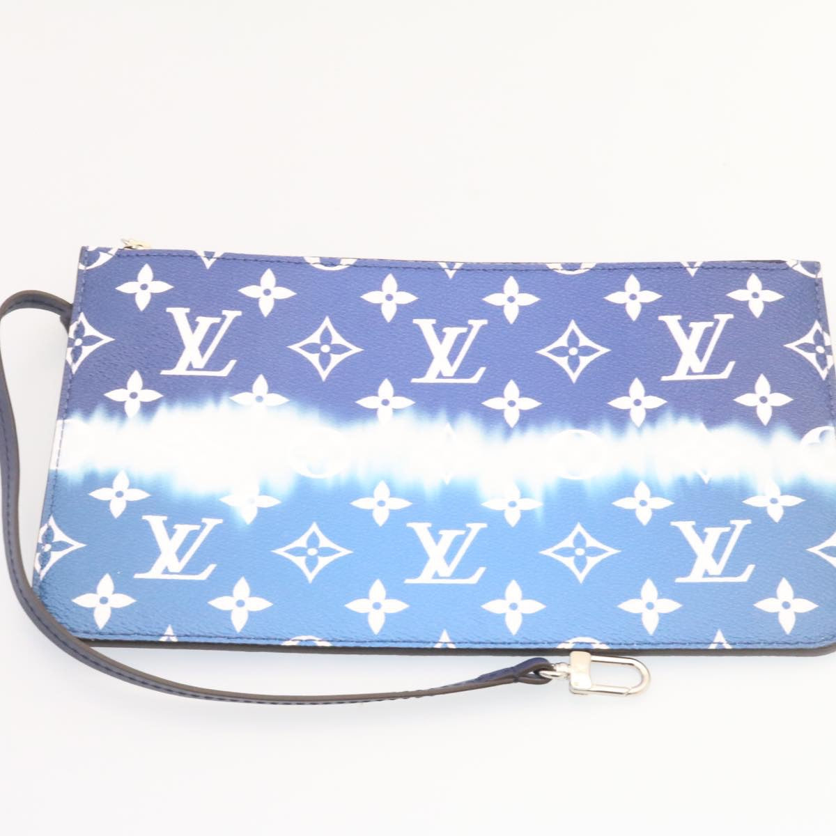 LOUIS VUITTON Monogram Escal Neverfull MM Tote Bag Blue M45128 LV Auth 26573A