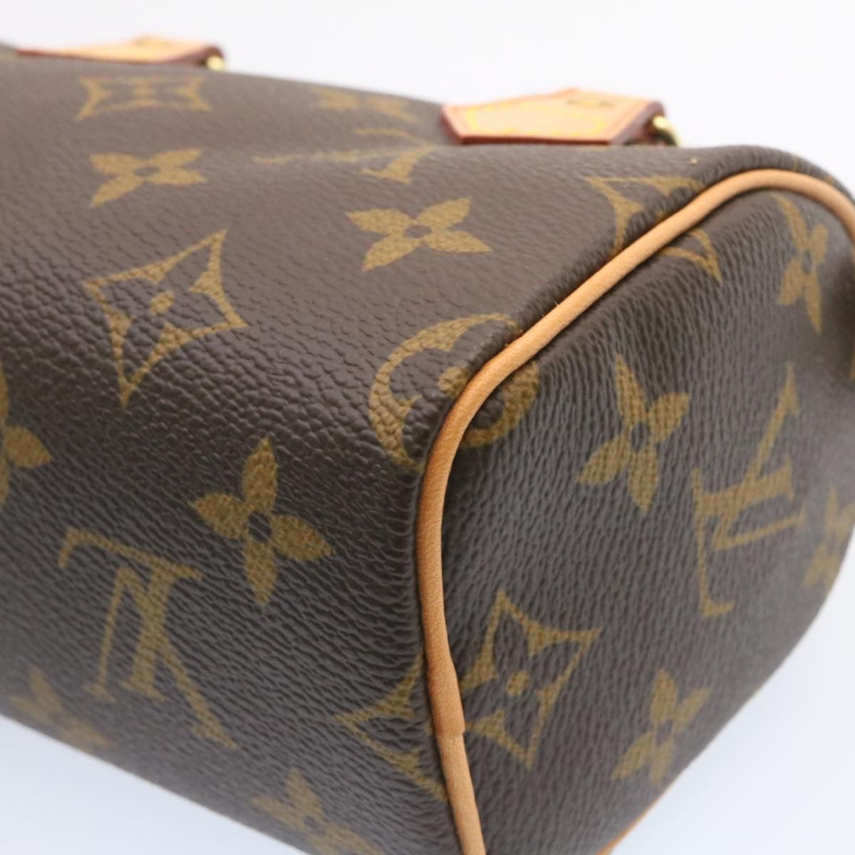 LOUIS VUITTON Monogram Mini Speedy Hand Bag M41534 LV Auth 26741A