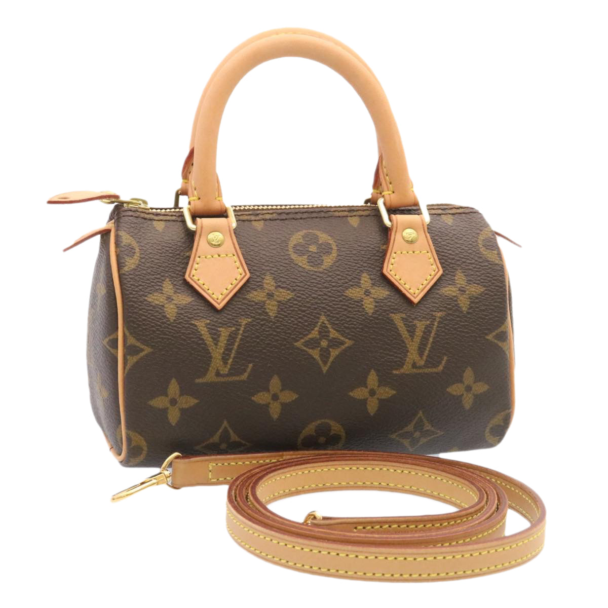 LOUIS VUITTON Monogram Mini Speedy Hand Bag M41534 LV Auth 26741SM