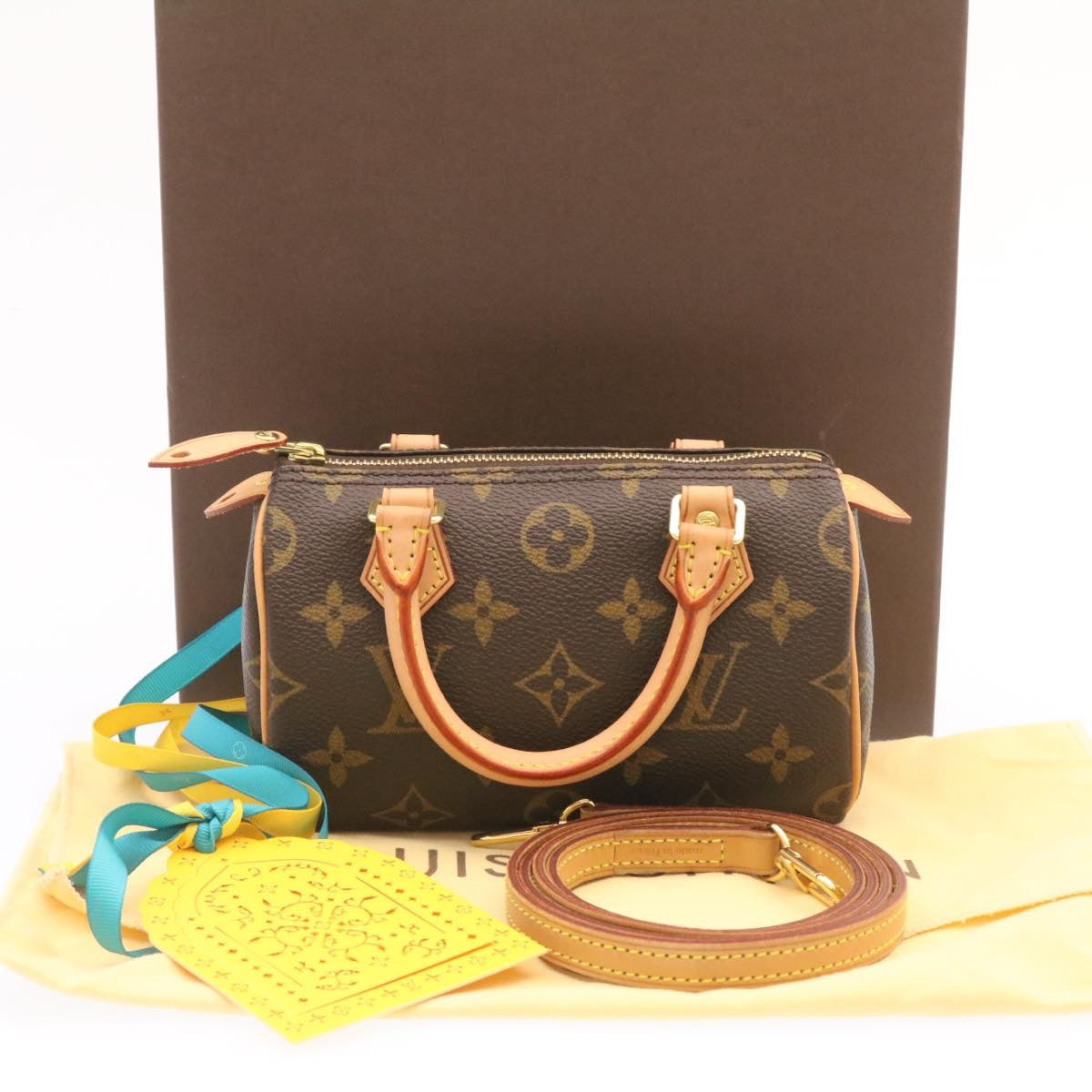 LOUIS VUITTON Monogram Mini Speedy Hand Bag M41534 LV Auth 26741A