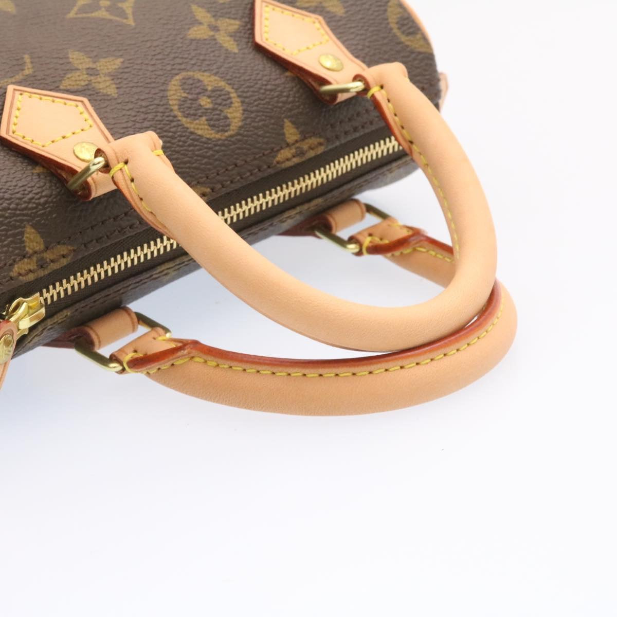 LOUIS VUITTON Monogram Mini Speedy Hand Bag M41534 LV Auth 26741A