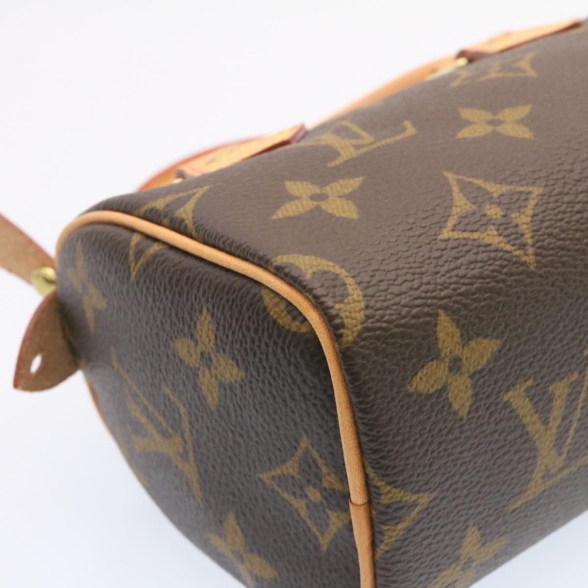 LOUIS VUITTON Monogram Mini Speedy Hand Bag M41534 LV Auth 26741A