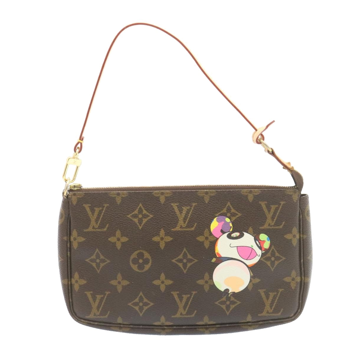 LOUIS VUITTON Monogram Panda Pochette Accessoires Pouch M51981 LV Auth 27072A