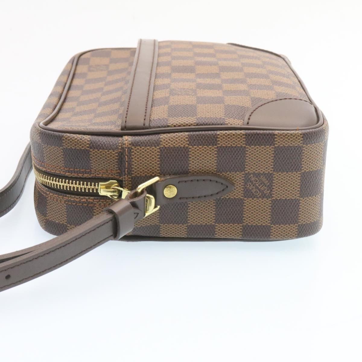 LOUIS VUITTON Damier Ebene Trocadero 27 Shoulder Bag N48085 LV Auth 27264A