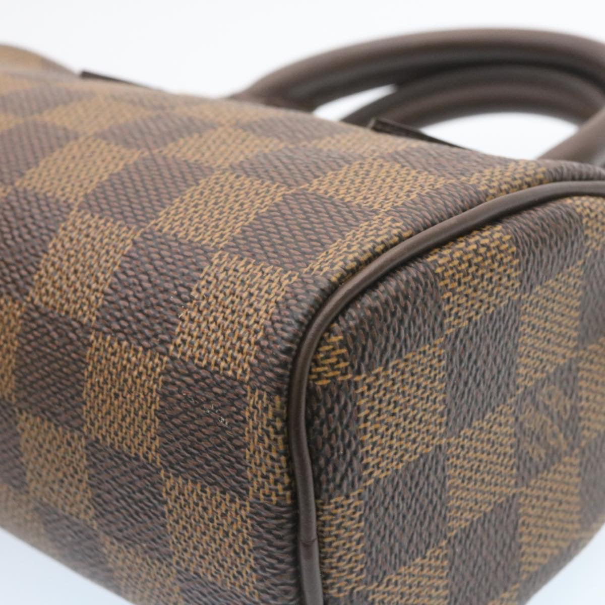 LOUIS VUITTON Damier Ebene Mini Speedy Hand Bag M41534 LV Auth 27265A