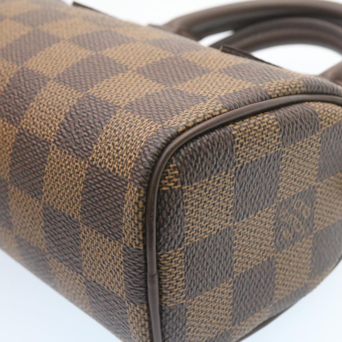 LOUIS VUITTON Damier Ebene Mini Speedy Hand Bag M41534 LV Auth 27265A