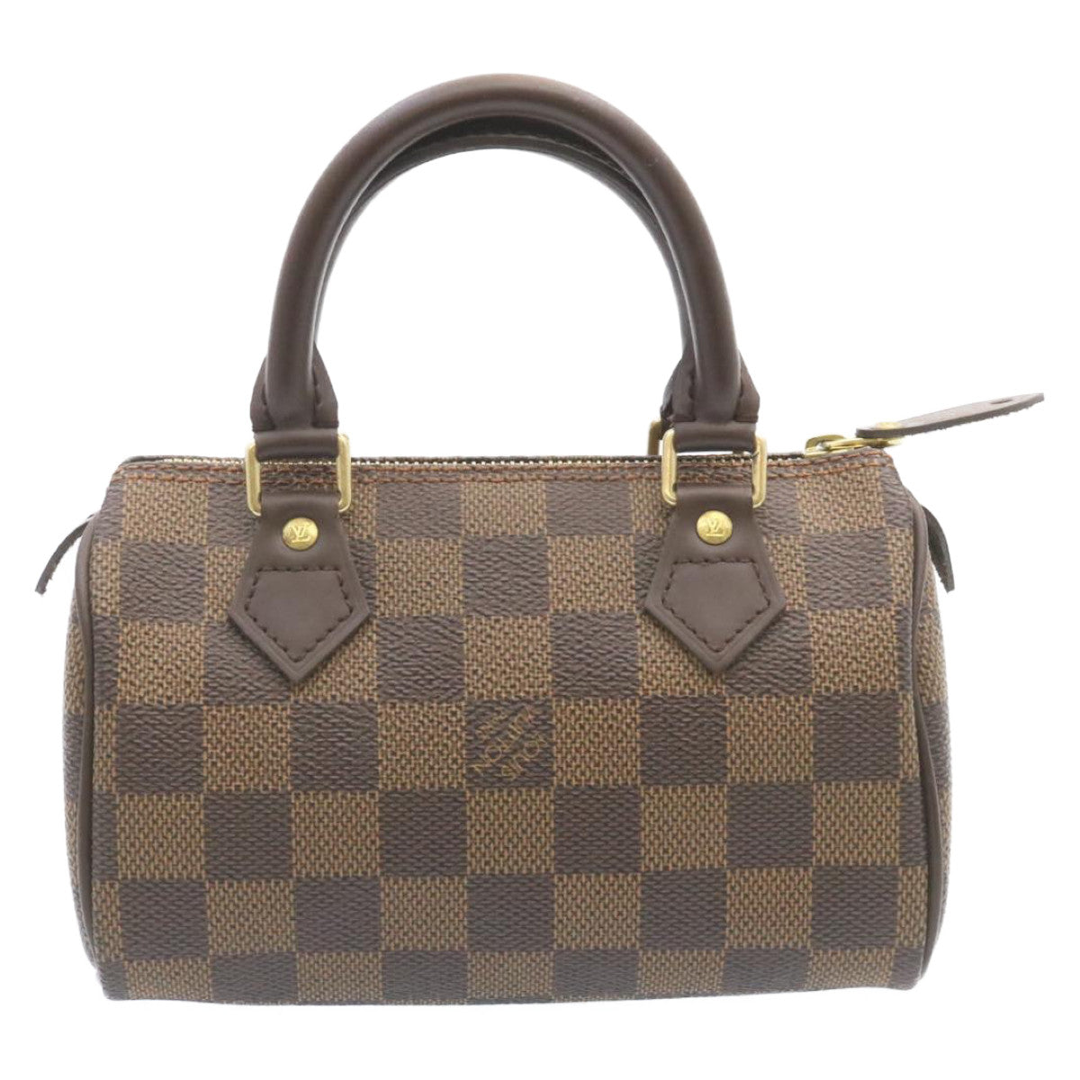 LOUIS VUITTON Damier Ebene Mini Speedy Hand Bag M41534 LV Auth 27265A