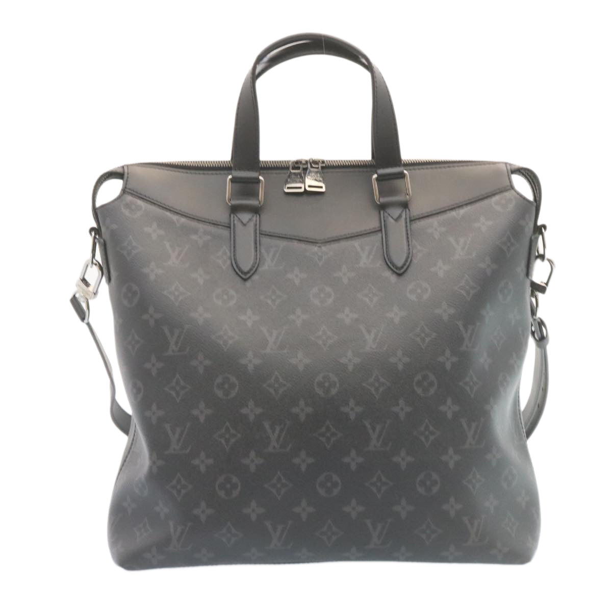 LOUIS VUITTON Monogram Eclipse Explorer 2Way Shoulder Bag M40566 Auth 27480A