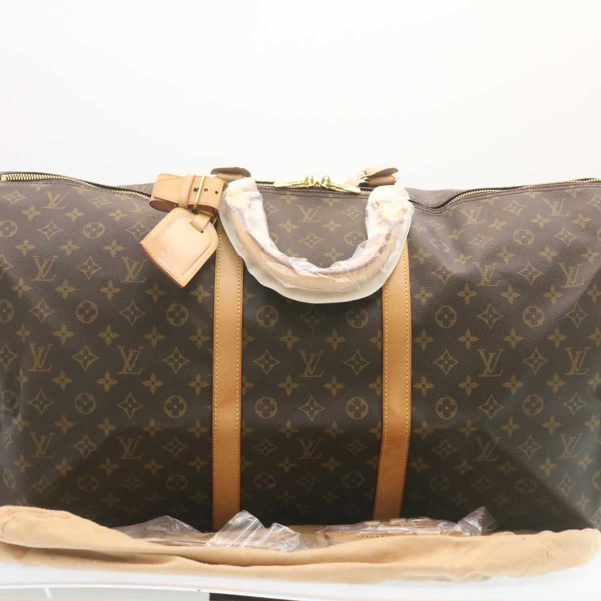 LOUIS VUITTON Monogram Keepall Bandouliere 60 Boston Bag M41412 LV Auth 27538