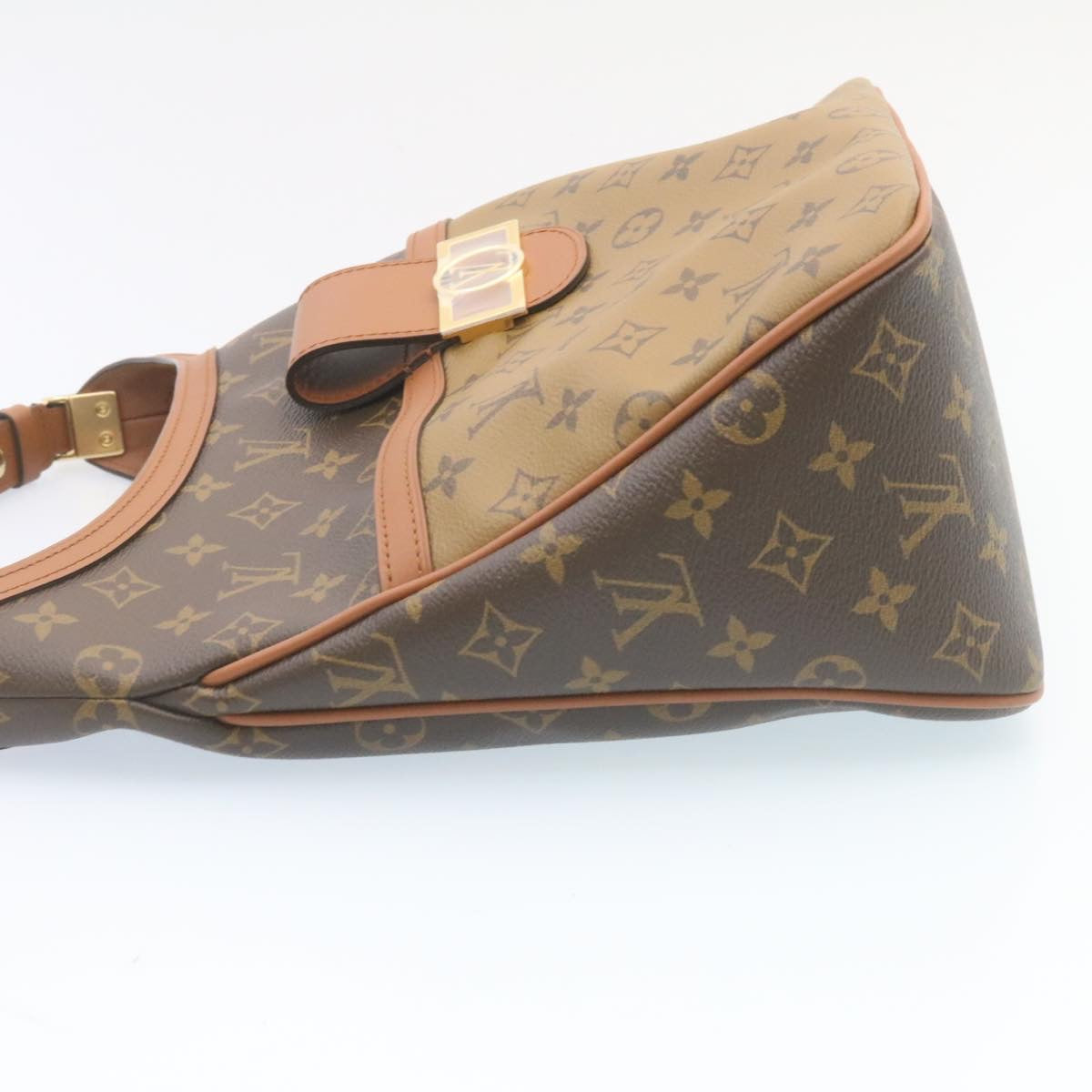 LOUIS VUITTON Monogram reverse Hobo Dauphine PM Shoulder Bag M45194 Auth 27624A