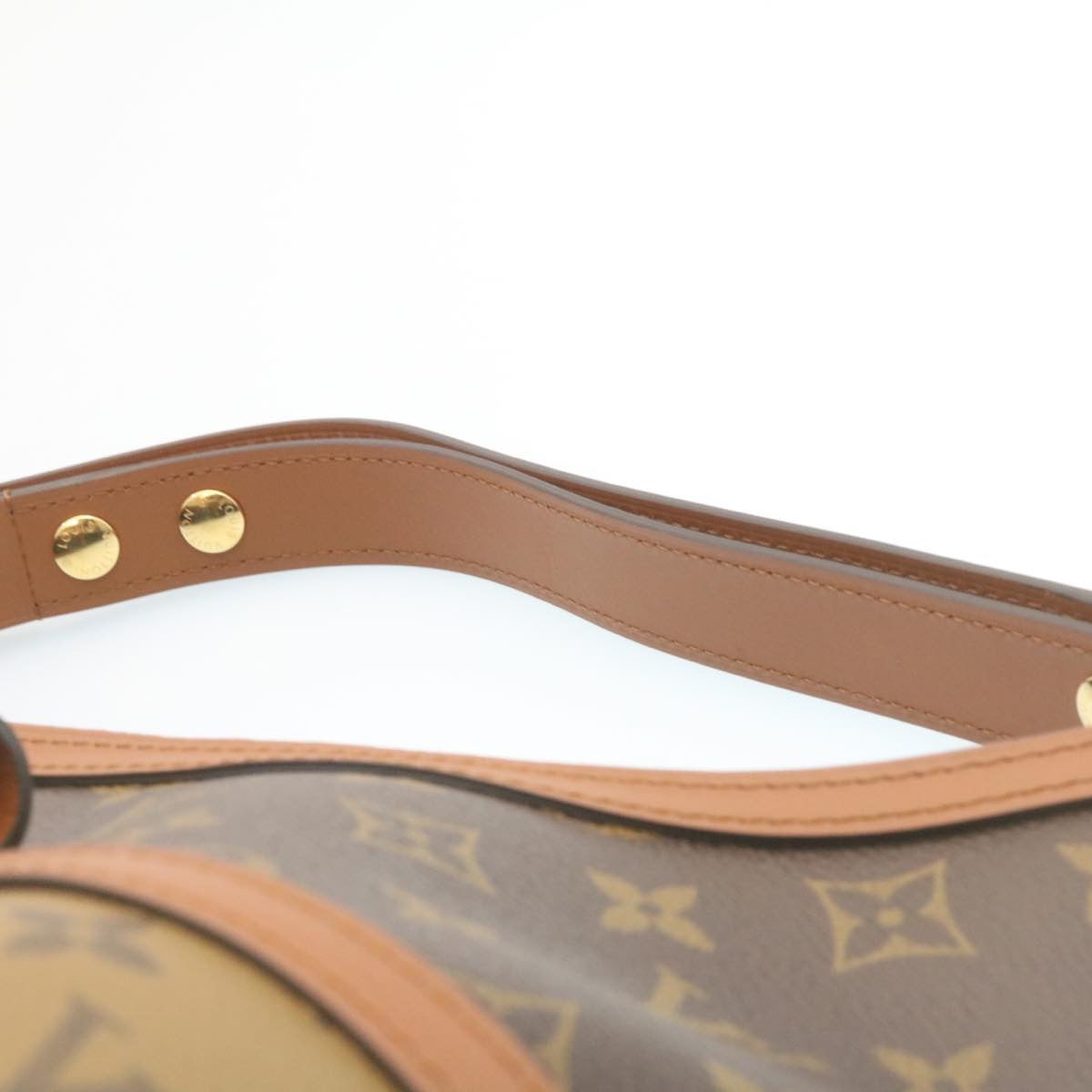 LOUIS VUITTON Monogram reverse Hobo Dauphine PM Shoulder Bag M45194 Auth 27624S