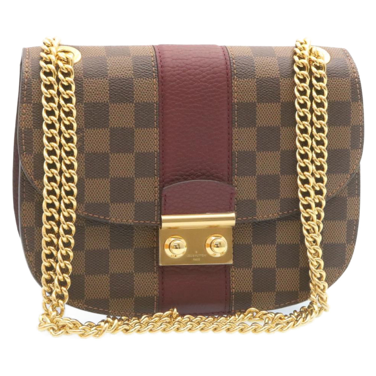 LOUIS VUITTON Damier Ebene Wight Chain Shoulder Bag N64420 LV Auth 27625A