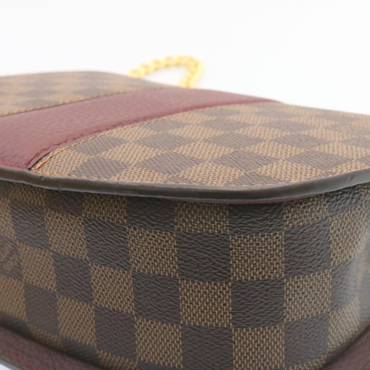 LOUIS VUITTON Damier Ebene Wight Chain Shoulder Bag N64420 LV Auth 27625A