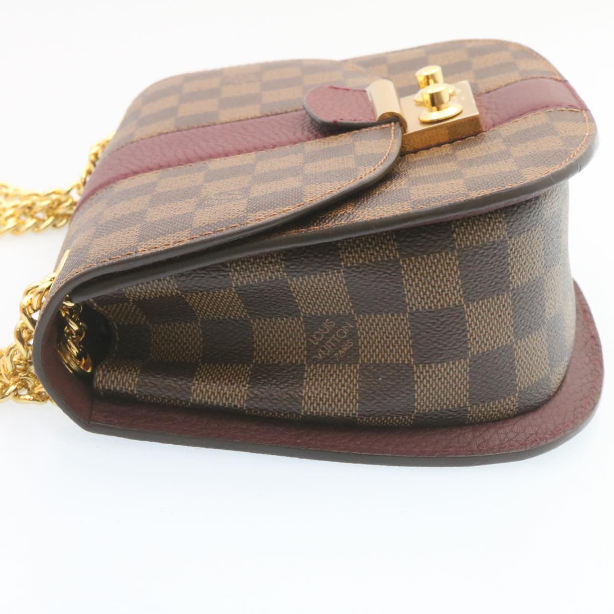 LOUIS VUITTON Damier Ebene Wight Chain Shoulder Bag N64420 LV Auth 27625A