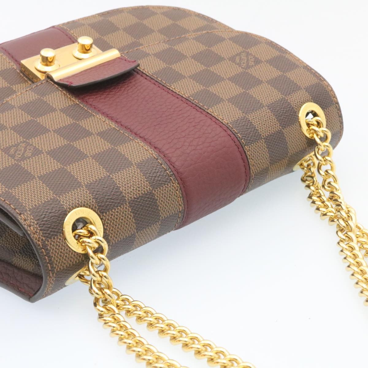 LOUIS VUITTON Damier Ebene Wight Chain Shoulder Bag N64420 LV Auth 27625A