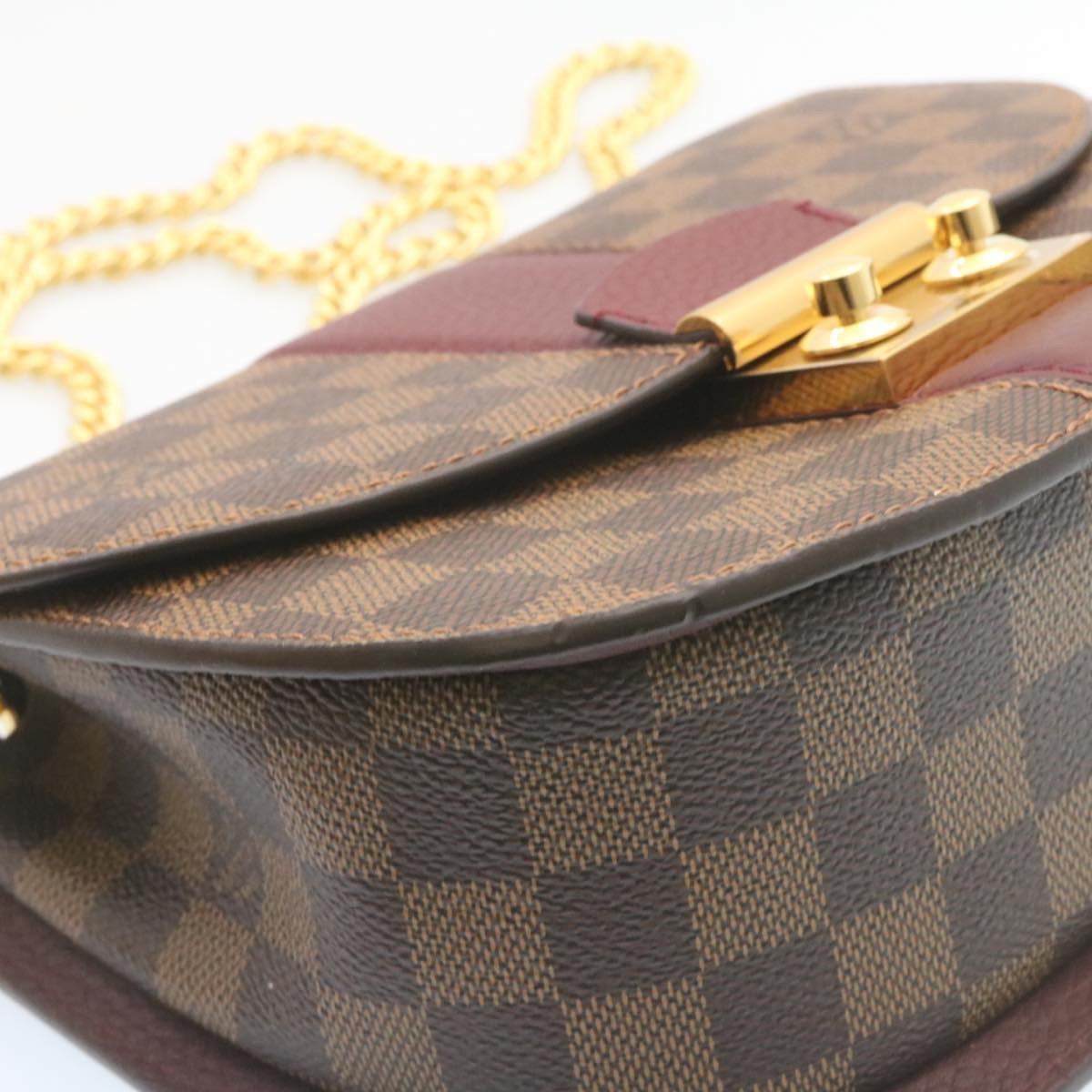 LOUIS VUITTON Damier Ebene Wight Chain Shoulder Bag N64420 LV Auth 27625A