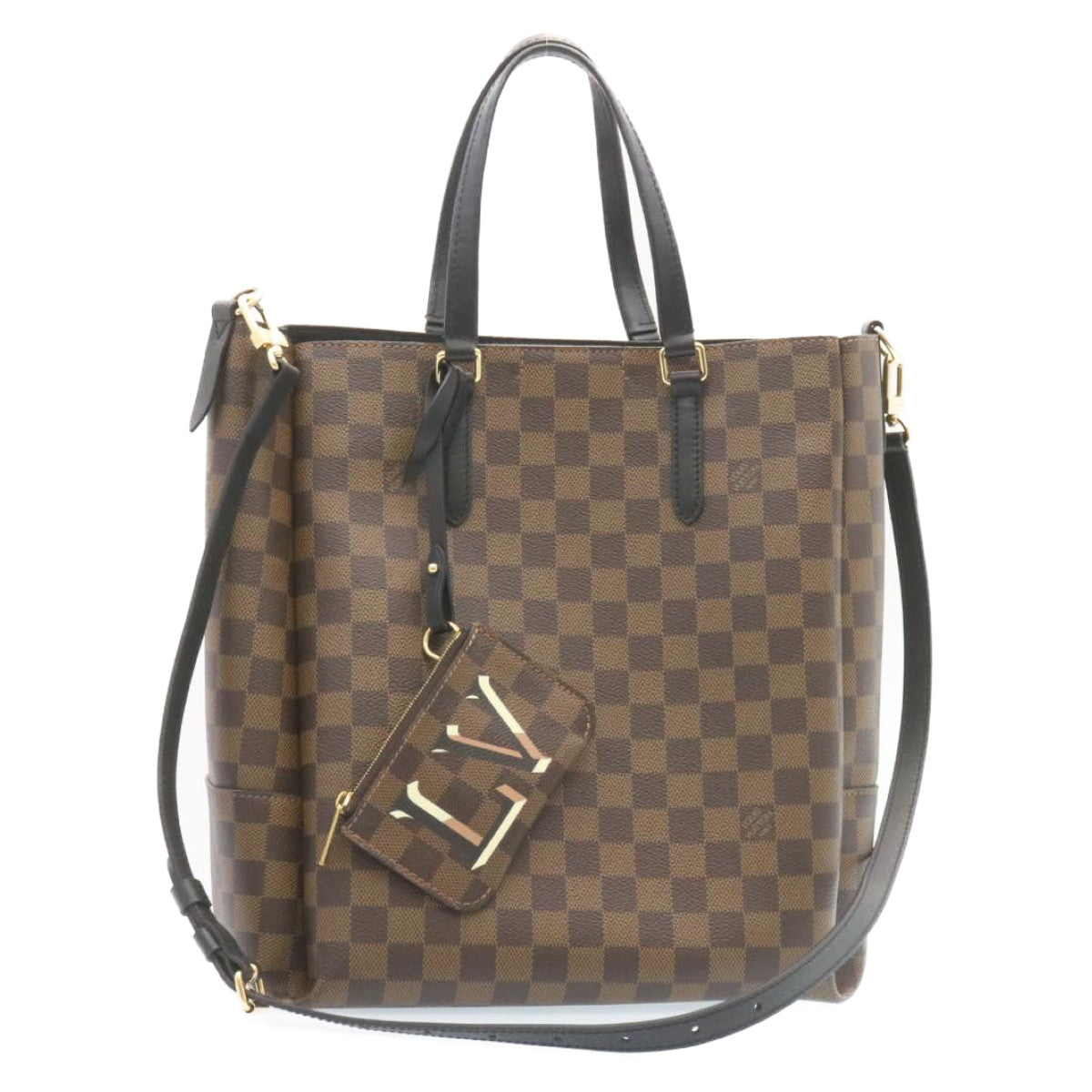 LOUIS VUITTON Damier Ebene Belmont NV BB 2way Hand Bag N60348 LV Auth 27629A