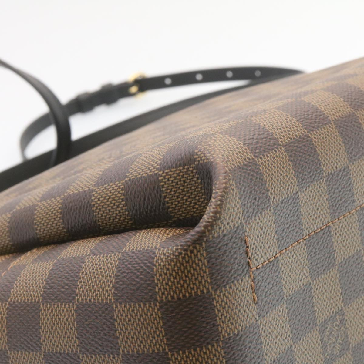 LOUIS VUITTON Damier Ebene Belmont NV BB 2way Hand Bag N60348 LV Auth 27629A