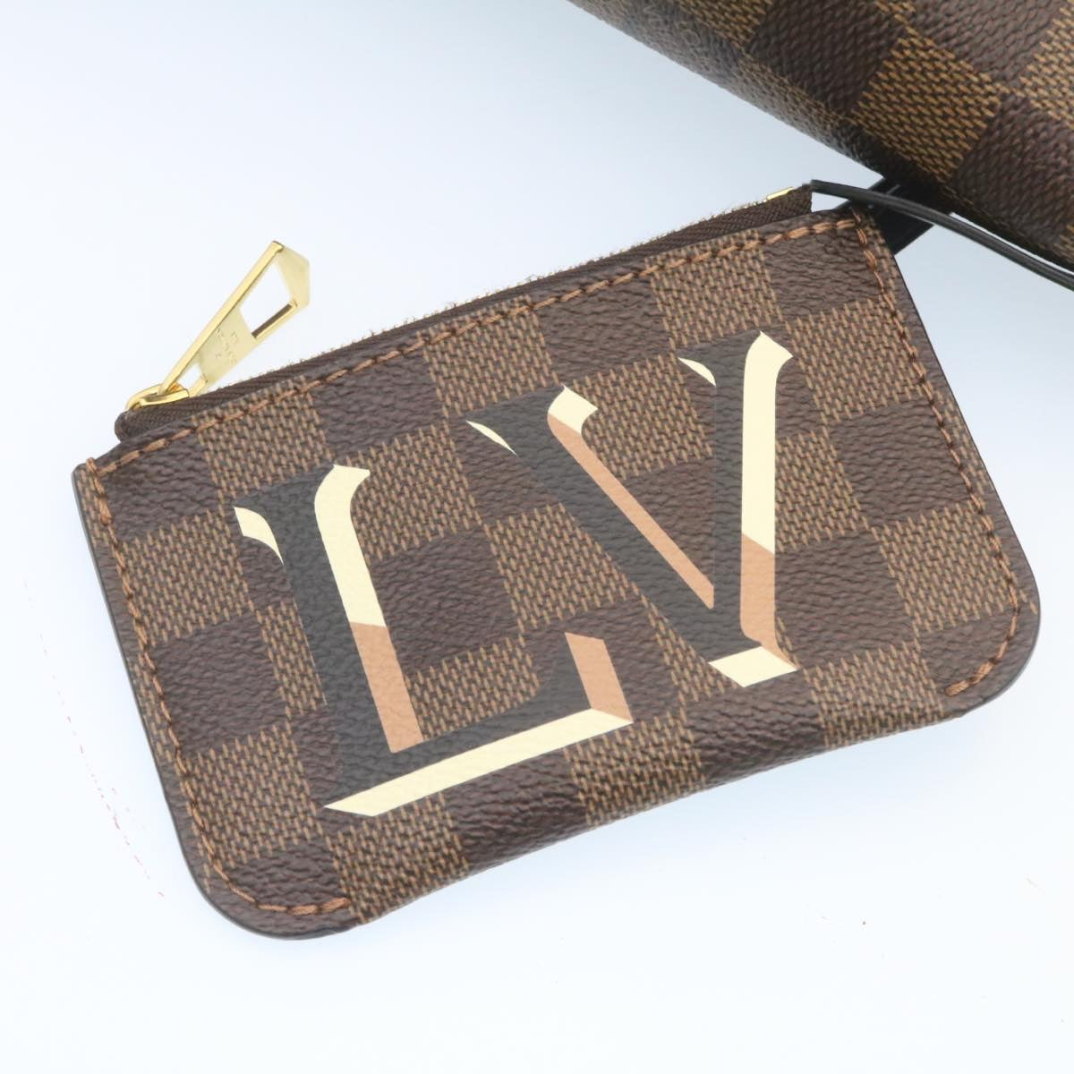 LOUIS VUITTON Damier Ebene Belmont NV BB 2way Hand Bag N60348 LV Auth 27629A