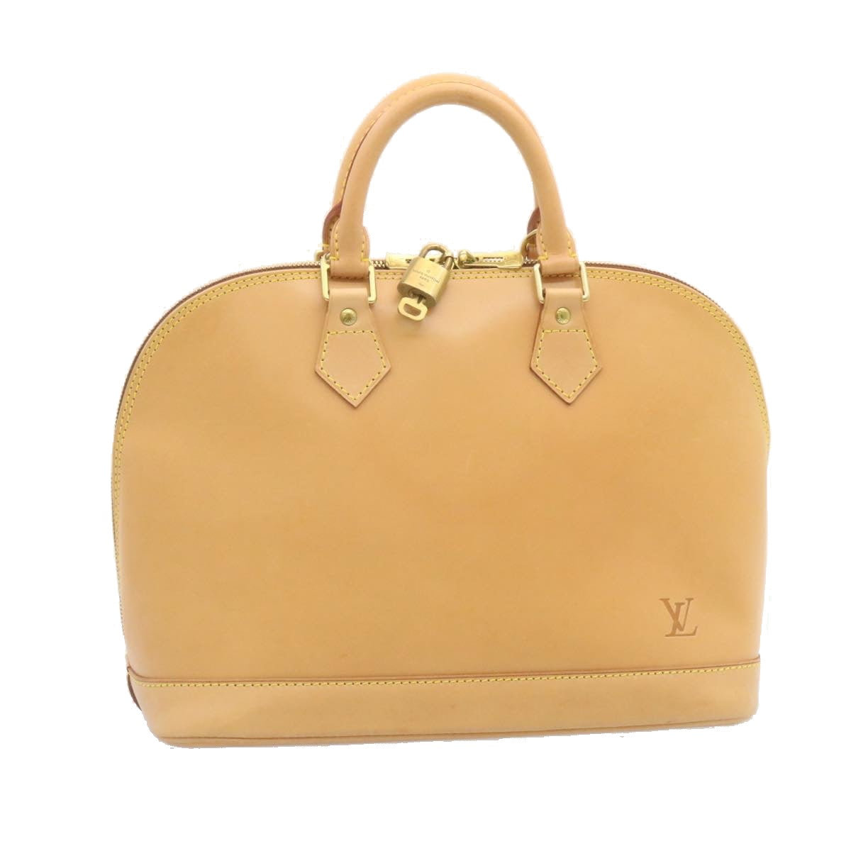 LOUIS VUITTON Nomad Alma PM Hand Bag SP Order Beige Camel M85394 LV Auth 27672A