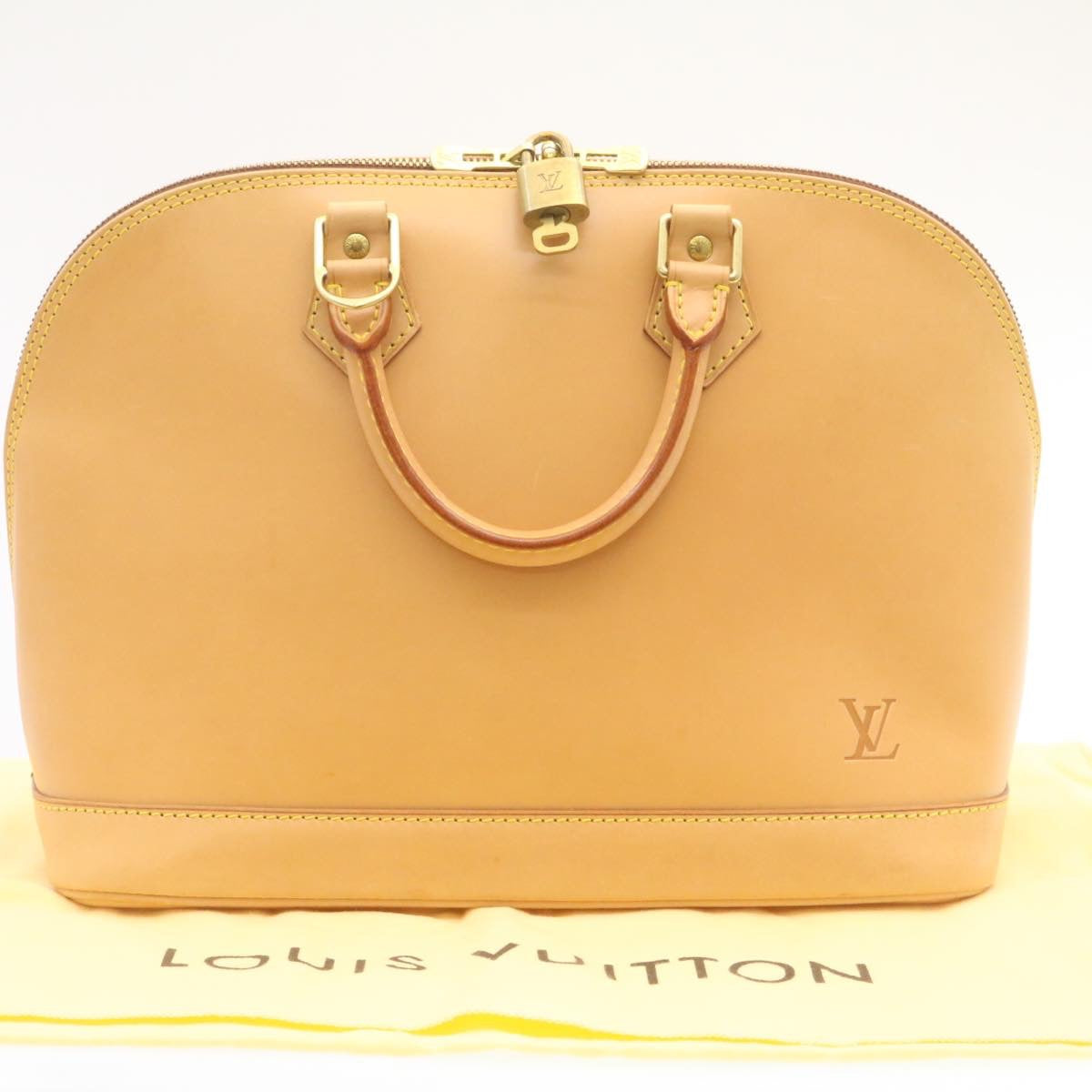 LOUIS VUITTON Nomad Alma PM Hand Bag SP Order Beige Camel M85394 LV Auth 27672A