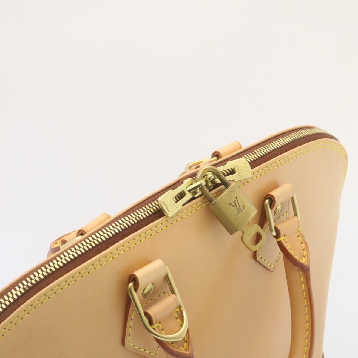 LOUIS VUITTON Nomad Alma PM Hand Bag SP Order Beige Camel M85394 LV Auth 27672A