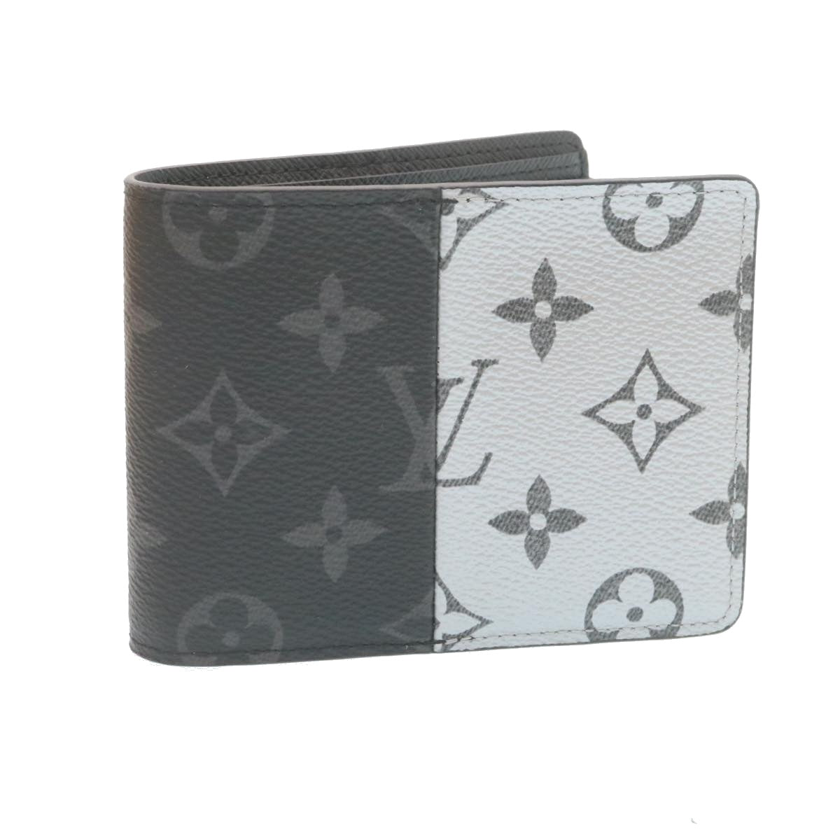 LOUIS VUITTON Monogram Eclipse Split Portefeuille Multipull Wallet M63025 27779