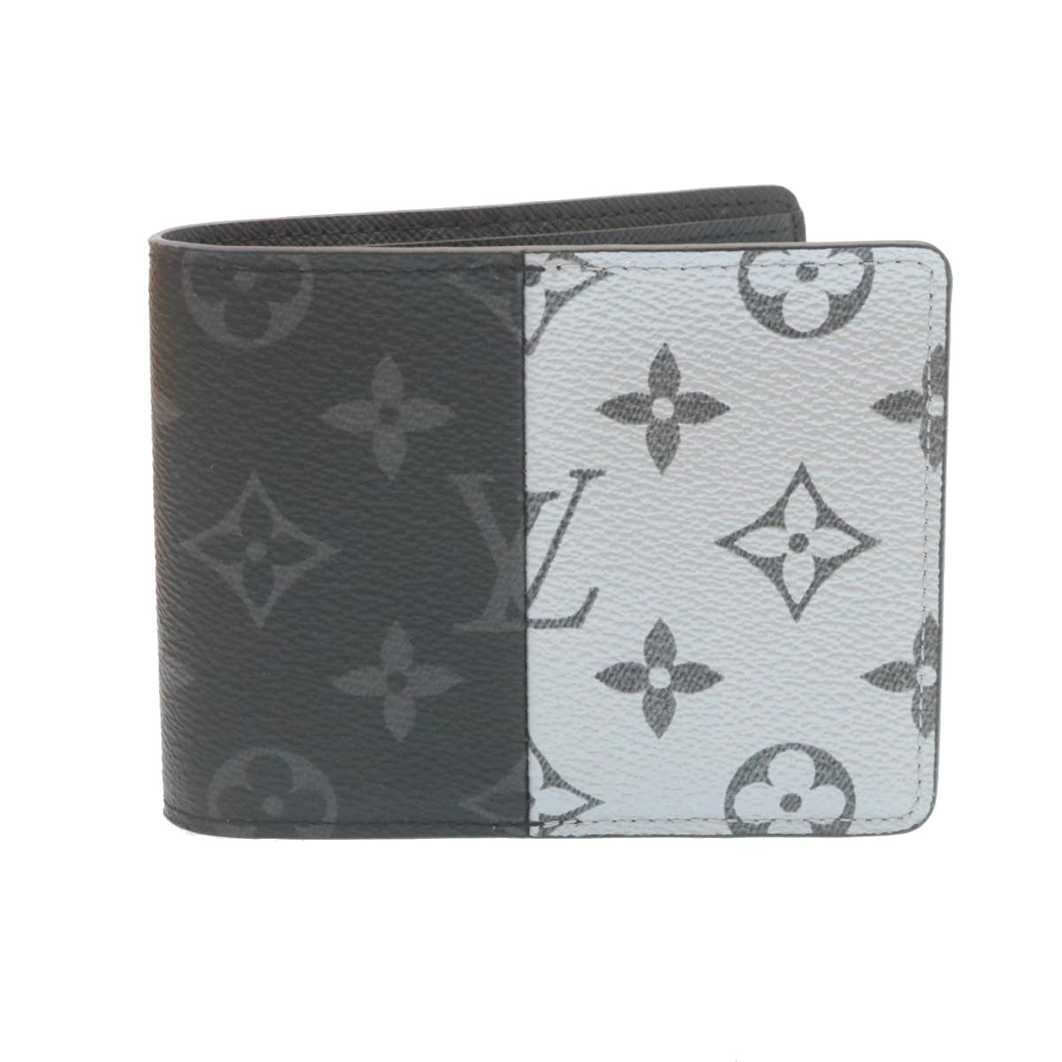 LOUIS VUITTON Monogram Eclipse Split Portefeuille Multipull Wallet M63025 27779