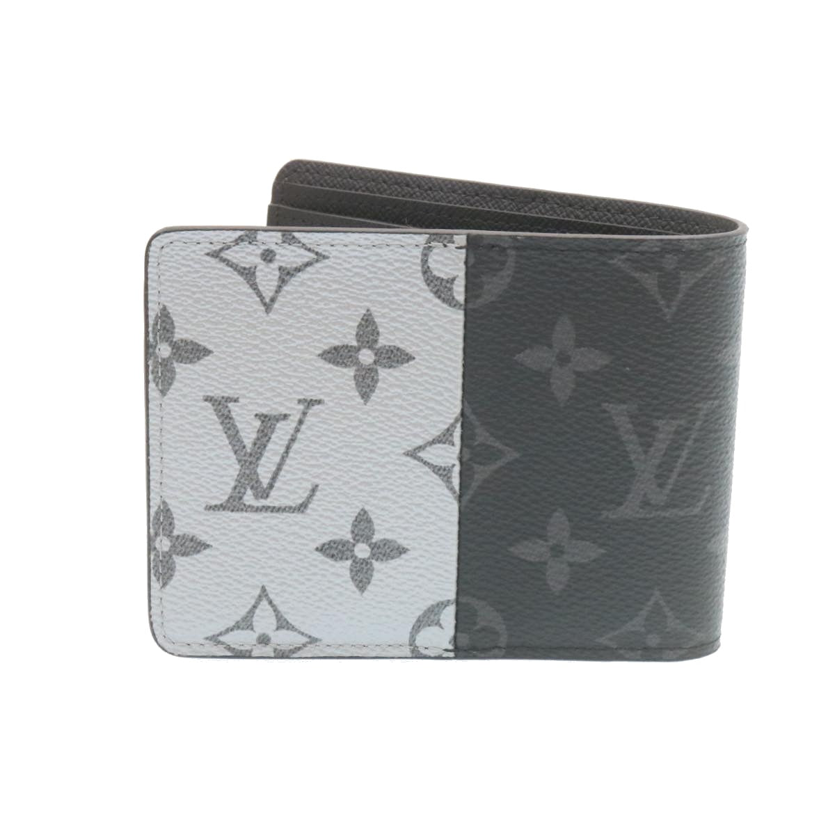 LOUIS VUITTON Monogram Eclipse Split Portefeuille Multipull Wallet M63025 27779