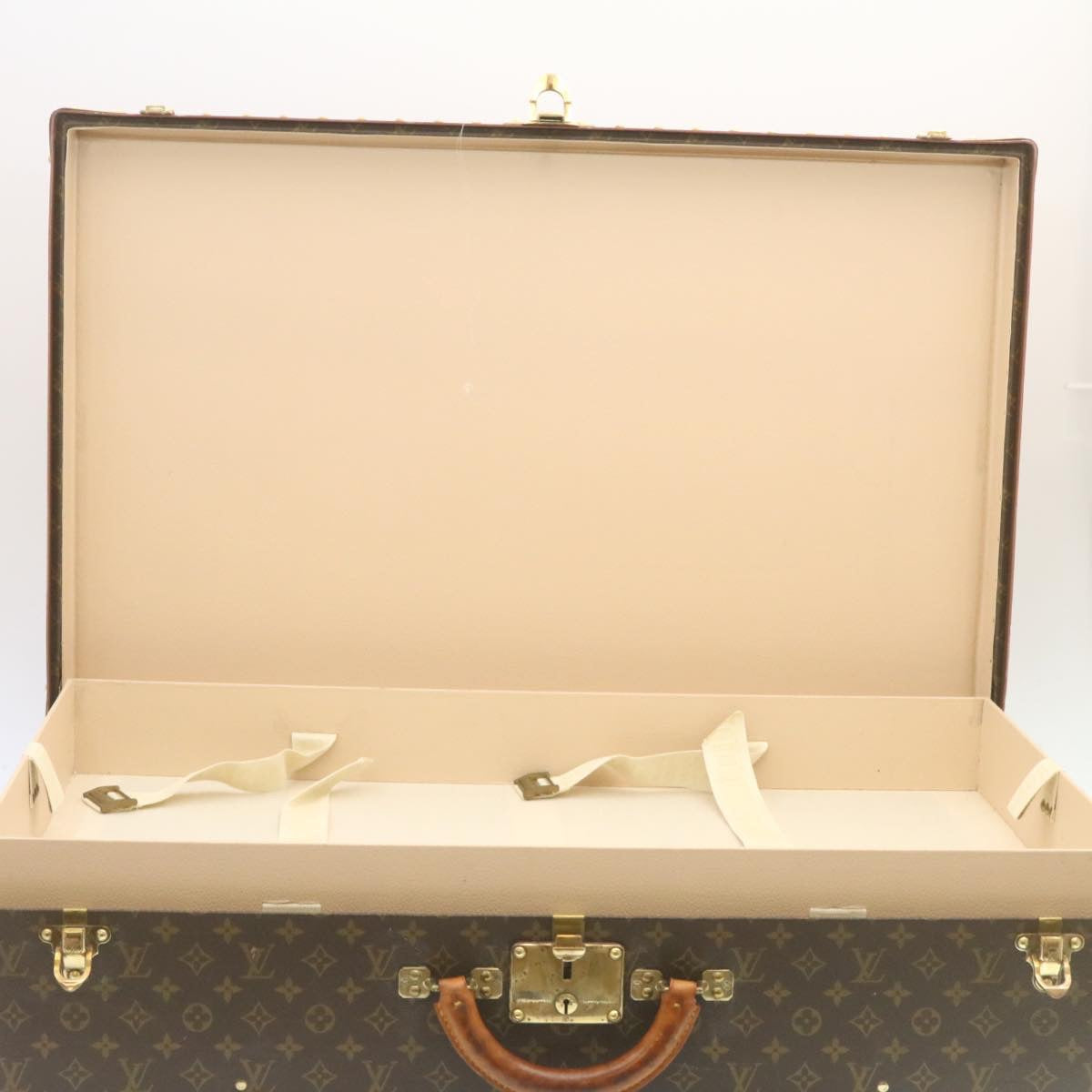 LOUIS VUITTON Monogram Alzer 80 Trunk Vintage M21222 LV Auth 27799A