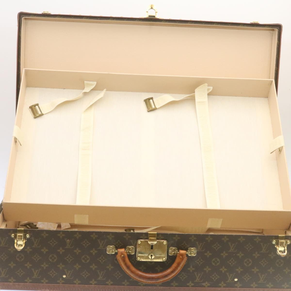 LOUIS VUITTON Monogram Alzer 80 Trunk Vintage M21222 LV Auth 27799A