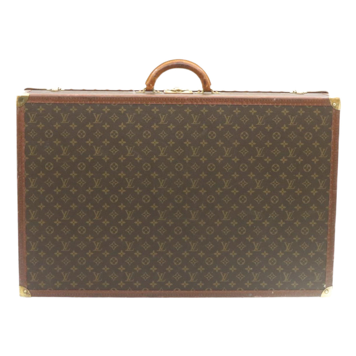 LOUIS VUITTON Monogram Alzer 80 Trunk Vintage M21222 LV Auth 27799A