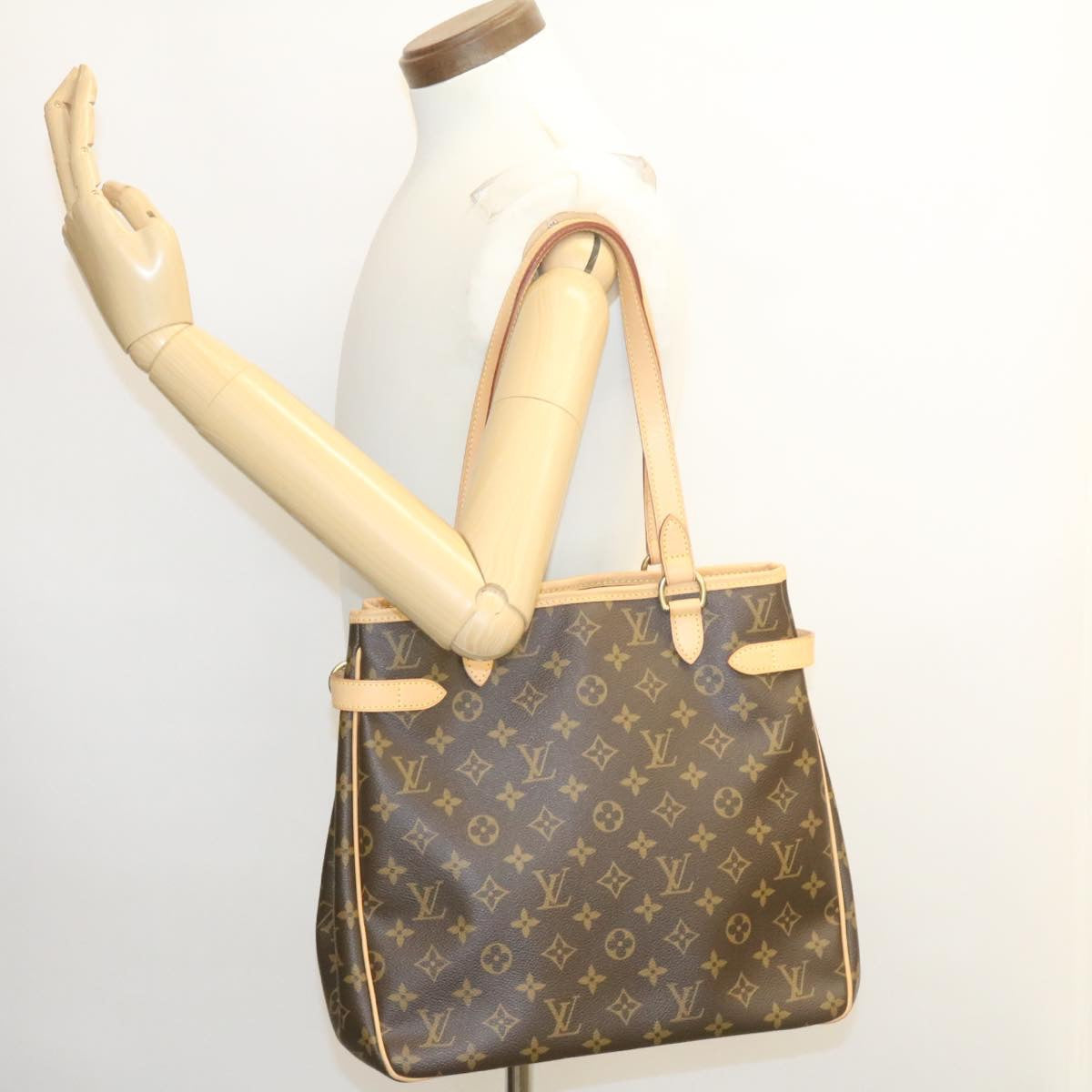 LOUIS VUITTON Monogram Batignolles Vertical Tote Bag M51153 LV Auth 27842A