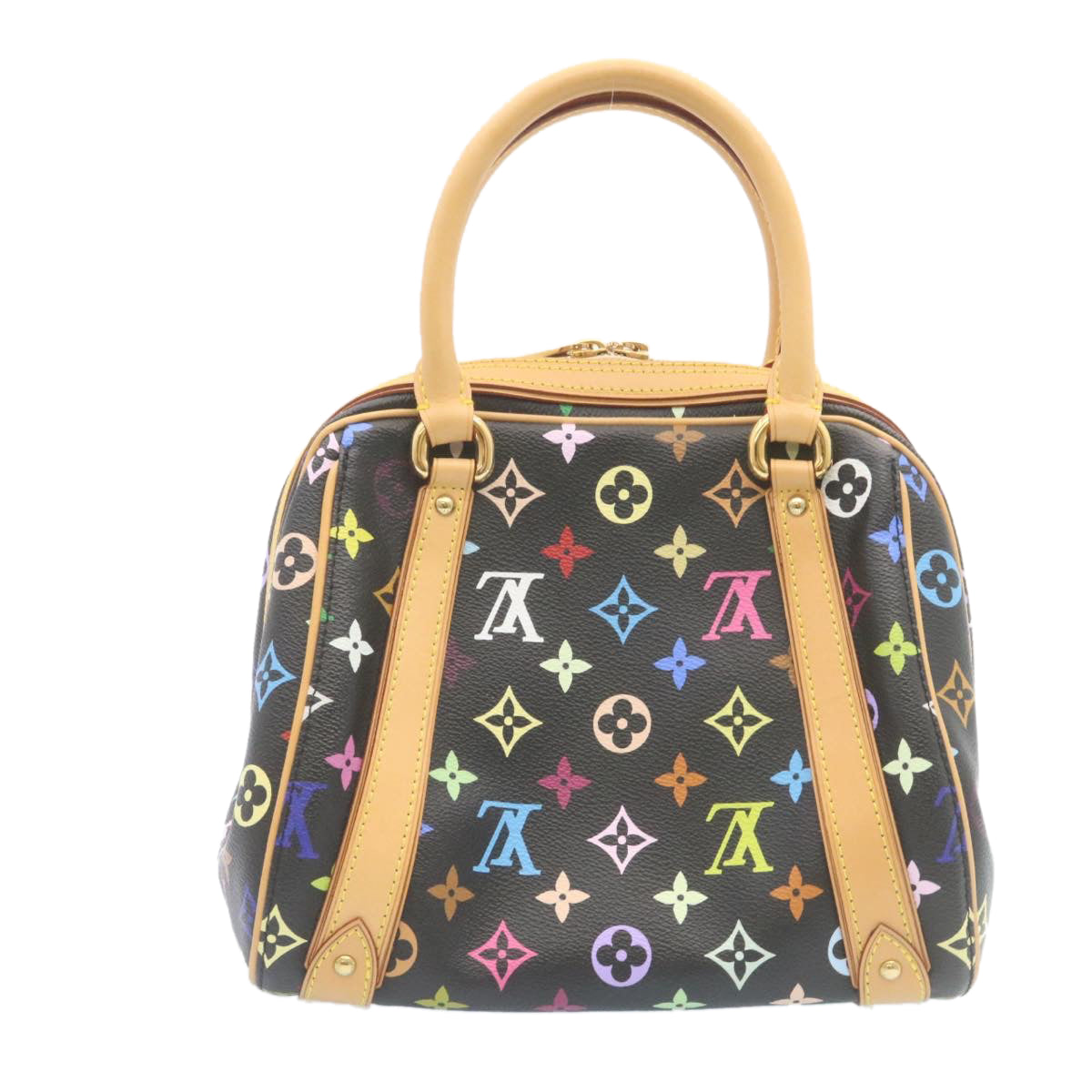 LOUIS VUITTON Monogram Multicolor Priscilla Hand Bag Black M40097 LV Auth 27844A