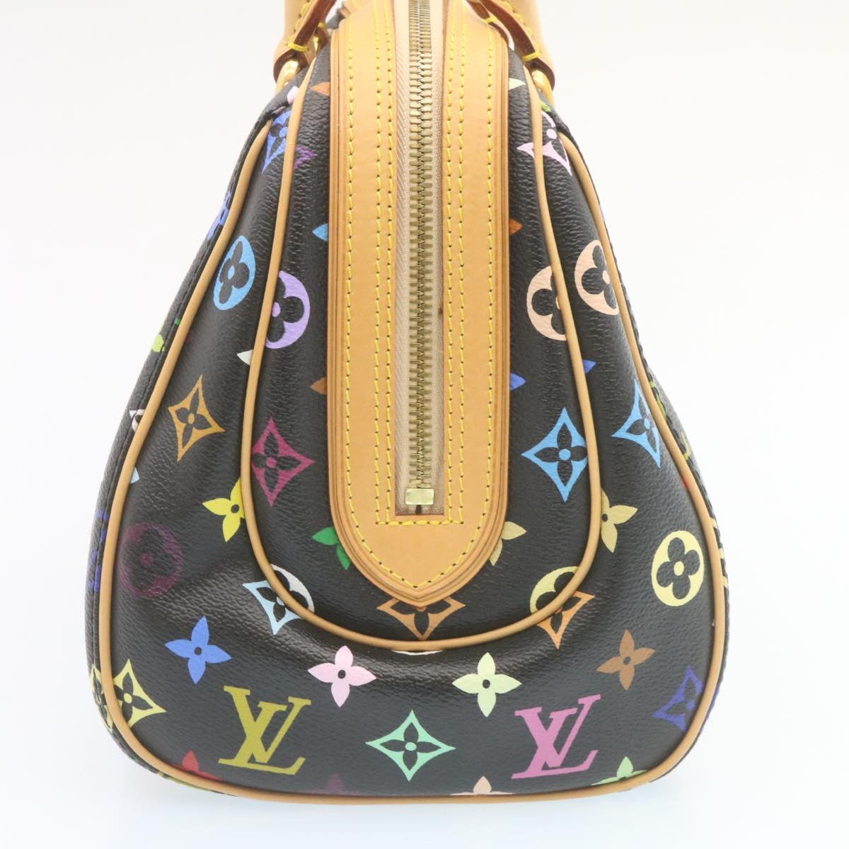 LOUIS VUITTON Monogram Multicolor Priscilla Hand Bag Black M40097 LV Auth 27844A