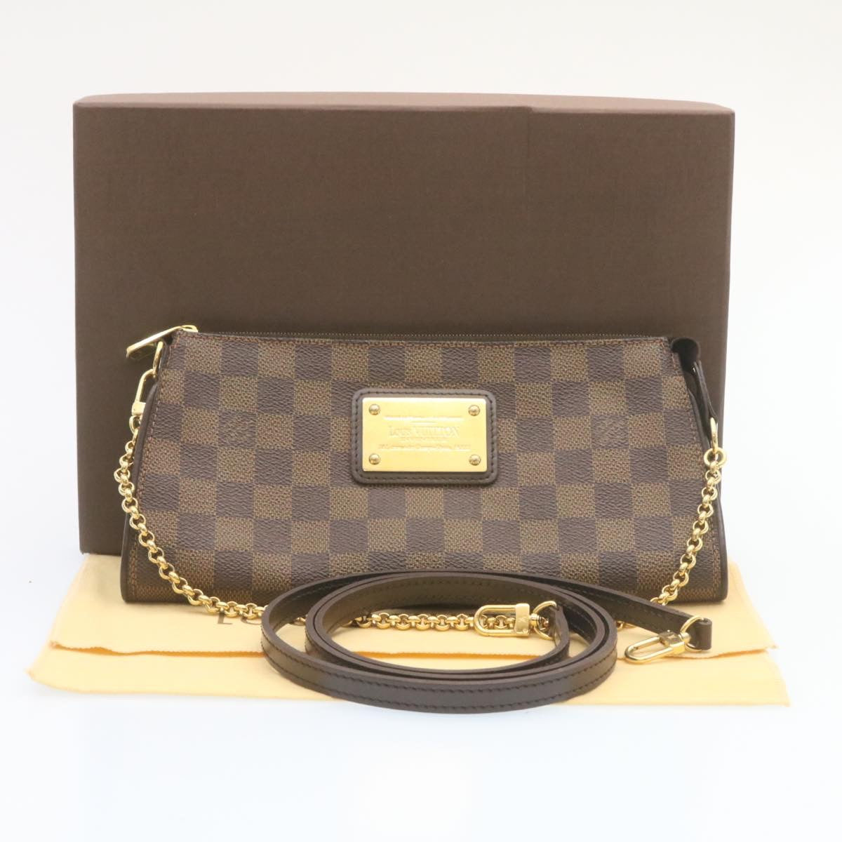 LOUIS VUITTON Damier Ebene Sophie 2Way Shoulder Pouch N51135 LV Auth 28177A